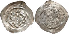 Medieval Österreich, Albrecht I (1282-98), Pfennig Graz - Adler an den Seiten des Turms Austria, Albrecht I (1282-98), Fenig Graz - Orły po bokach wieży Mennica: Graz. Przedstawienie: dwa orły po boka