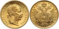 World Gold Coins Austria, Franz Joseph I, Ducat 1902 Austria, Franciszek Józef I, Dukat 1902 Złoto, średnica 19.9 mm, waga 3.484 g Reference: Krause KM# 2267 Grade: XF+/AU