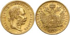 World Gold Coins Austria, Franz Joseph I, Ducat 1911 Austria, Franciszek Józef I, Dukat 1911 Złoto, średnica 19.9 mm, waga 3.48 g Reference: Krause KM# 2267 Grade: XF-