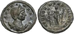 Ancient coins from collection of Bartosz Awianowicz Seweryna (270-275 n.e.) AntoninianAwers: Popiersie cesarzowej w diademie i draperii w prawo, w półksiężycu, w otoku legenda: SEVERINA AVGRewers: Con