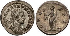 Ancient Coins Probus (276-282) Antoninian, Lugdunum Probus (276-282) Antoninian, Lugdunum Obverse: IMP C M AVR PROBVS AVG Radiate, draped and cuirassed bust right, seen from rear. Reverse: COMES AVG M
