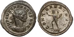 Ancient Coins Probus (276-282) Antoninian, Rome Probus (276-282) Antoninian, Rome Obverse: IMP C M AVR PROBVS AVG Radiate, cuirassed bust right. Reverse: CONSERVAT AVG / XXIB Sol walking left, raising