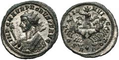 Ancient Coins Probus (276-282) Antoninian, Rome - SOLI INVICTO Probus (276-282) Antoninian, Rome - SOLI INVICTO Obverse: IMP C M AVR PROBVS P F AVG Radiate bust left in consular robe, holding eagle-ti