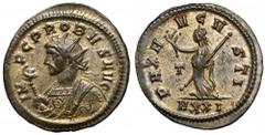 Ancient Coins Probus (276-282) Antoninian, Ticinum Probus (276-282) Antoninian, Ticinum Obverse: IMP C PROBVS AVG Radiate bust left in consular robe, holding eagle-tipped sceptre (scipio). Reverse: PA