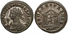 Ancient Coins Probus (276-282) Antoninian, Siscia Probus (276-282) Antoninian, Siscia Obverse: IMP C M AVR PROBVS P F AVG Radiate bust left in consular robe, holding eagle-tipped scepter (scipio). Rev