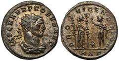 Ancient Coins Probus (276-282) Antoninian, Serdica Probus (276-282) Antoninian, Serdica Obverse: IMP C M AVR PROBVS AVG Radiate, cuirassed and draped bust right. Reverse: PROVIDEN DEOR Providentia sta