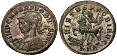 Ancient Coins Probus (276-282) Antoninian, Serdica Probus (276-282) Antoninian, Serdica Obverse: IMP C M AVR PROBVS AVG Radiate, cuirassed and helmeted bust left, holding spear and shield. Reverse: VI