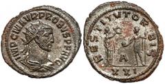 Ancient Coins Probus (276-282) Antoninian, Antioch Probus (276-282) Antoninian, Antioch Obverse: IMP C M AVR PROBVS P F AVG Radiate, draped and cuirassed bust right. Reverse: RESTITVT ORBIS / A / XXI 