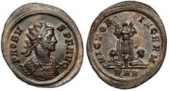Ancient coins Probus (276-282 AD) Antoninian, Rome - AEQVITI seriesThis coin is part of the famous coded Aeqviti series (see the letter 'A' in the exergue, which is the 1st letter of the AEQVITI word 