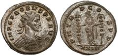 Ancient coins Probus (276-282 AD) Antoninian, SisciaVery rare and desirable dated reverse type, celebrating the first consulship of Probus (Consul for the first time), with Fides holding two standards