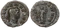 Ancient Coins Gallienus (258-268 AD) Denarius, Rome - rare denominationObverse: GALLIENVS AVGLaureate and draped bust right. Reverse: FIDES MILITVMFides standing left.Bilon, diameter 18,0 mm, weight 1