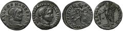 Ancient Coins Maximinus II Daia and Licinius I, follis, lot (2pcs) Grade: 3, 3+ More photos and full item description available on auction site hereANCIENT COINS ROMAN EMPIRE