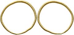 Celtic UNCERTAIN. Circa 1100-500 BC. 'Ring Money' (Gold, 44 mm, 9.43 g). A twisted single shaft of gold with plain ends. Leu 7 (2020), 1001. An unusually large and impressive piece. Slightly bent, oth