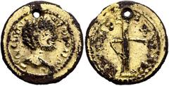 Early Medieval & Islamic UNCERTAIN GERMANIC TRIBES, Aurum Barbarorum. Late 3rd-early 4th centuries. Aureus (Subaeratus, 21 mm, 3.34 g, 12 h), 'Plated Group'. Imitating Antoninus Pius (138-161) or Marc