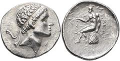 Greek SELEUKID KINGS OF SYRIA. Antiochos III ‘the Great’, 223-187 BC. Tetradrachm (Silver, 30 mm, 16.94 g, 3 h), uncertain mint in the East or a contemporary imitation. Diademed head of Antiochos III 