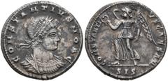 The Ramskold Collection, Part I Constantius II, as Caesar, 324-337. Siliqua (Silver, 18 mm, 3.56 g, 6 h), celebrating Constantine I's tricennalia, Siscia, 335-336. CONSTANTIVS NOB C Laureate and cuira