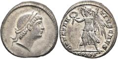 The Ramskold Collection, Part I Constantius II, as Caesar, 324-337. Siliqua (Silver, 19 mm, 3.00 g, 12 h), Constantinopolis, circa 333. Plain-diademed head of Constantius II to right. Rev. CONSTAN-TIV