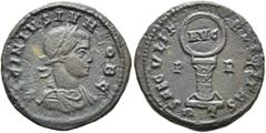 The Ramskold Collection, Part I Licinius II, Caesar, 317-324. Follis (Bronze, 19 mm, 3.25 g, 12 h), Rome, circa 320. LICINIVS IVN NOB C Laureate, draped and cuirassed bust of Licinius II to right. Rev