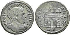 The Ramskold Collection, Part I Licinius I, 308-324. Follis (Bronze, 19 mm, 2.91 g, 6 h), Rome, circa 320. IMP LIC-INIVS AVG Helmeted and cuirassed bust of Licinius I to right. Rev. VIRTV-S AVGG / P -