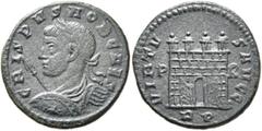The Ramskold Collection, Part I Crispus, Caesar, 316-326. Follis (Bronze, 19 mm, 3.00 g, 6 h), Rome, circa 320. CRISPVS NOB CAES Laureate, draped and cuirassed bust of Crispus to left, seen from behin