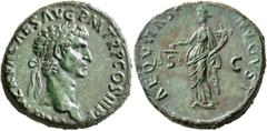The Aes Augustorum Collection Nerva, 96-98. As (Copper, 27 mm, 13.16 g, 6 h), Rome, 97. IMP NERVA CAES AVG P M TR P COS III P P Laureate head of Nerva to right. Rev. AEQVITAS AVGVST / S - C Aequitas s