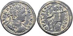 Roman Provincial LYDIA. Thyateira. Caracalla, 198-217. Diassarion (Bronze, 26 mm, 8.27 g, 12 h). AYT K M ANTΩNЄΙΝOC Laureate and cuirassed bust of Caracalla to right, seen from behind. Rev. ΘYATЄIPHNΩ