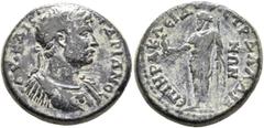 The Collection of E. ten Brink: Hadrian LYDIA. Daldis. Hadrian, 117-138. Diassarion (Orichalcum, 24 mm, 10.38 g, 6 h), Herakleides, strategos. ΑΥ•ΚΑΙϹ•ΑΔΡΙΑΝΟϹ Laureate and cuirassed bust of Hadrian t
