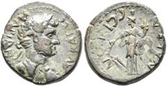 The Collection of E. ten Brink: Hadrian LYDIA. Nacrasa. Hadrian, 117-138. Hemiassarion (Orichalcum, 18 mm, 3.00 g, 12 h). ΑΥ ΚΑΙ ϹΕ ΑΔΡΙΑΝ[ΟϹ] Laureate and cuirassed bust of Hadrian to right; below ne
