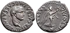 Roman Imperial Galba, 68-69. Quinarius (Silver, 15 mm, 1.74 g, 7 h), Lugdunum, December 68-15 January 69. SER•GALBA•IMP•CAESAR•AVG P M•TP Laureate head of Galba to right. Rev. VICTORIA GALBAE AVG Vict