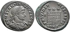 The Ramskold Collection, Part II Constantine II, as Caesar, 316-337. Follis (Bronze, 20 mm, 4.07 g, 5 h), Constantinopolis, 326. CONSTANTINVS IVN NOB C Laureate, draped and cuirassed bust of Constanti