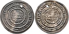 Early Medieval & Islamic ISLAMIC, 'Abbasid Caliphate. Uncertain period, circa AH 200-400 = circa AD 800-1000. Bracteate (Silver, 31 mm, 1.19 g), a contemporary imitation of an Abbasid Dirham, uncertai