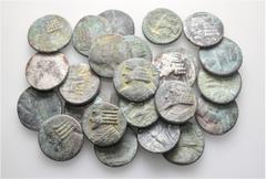 Group Lots A lot containing 25 billon coins. All: Parthian Tetradrachms. Fair to good fine. LOT SOLD AS IS, NO RETURNS. 25 coins in lot. From a European collection, formed before 2005.