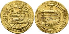 Early Medieval & Islamic ISLAMIC, Egypt & Syria (Pre-Fatimid). Tulunids. Khumarawaih, AH 270-282 / AD 884-896. Dinar (Gold, 21 mm, 4.21 g, 11 h), Misr (Egypt), AH 272 = 885/6. Citing his first heir al