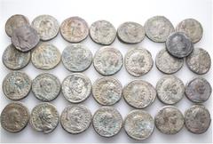 Group Lots A lot containing 30 billon coins. All: Syro-Phoenician tetradrachms. Fine to good very fine. LOT SOLD AS IS, NO RETURNS. 30 coins in lot. From a European collection, formed before 2005.