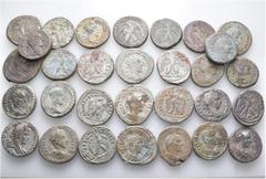 Group Lots A lot containing 30 billon coins. All: Syro-Phoenician tetradrachms. Fine to good very fine. LOT SOLD AS IS, NO RETURNS. 30 coins in lot. From a European collection, formed before 2005.