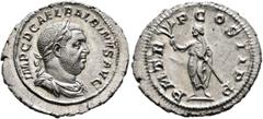 Roman Imperial Balbinus, 238. Denarius (Silver, 21 mm, 2.73 g, 7 h), Rome, circa April-June 238. IMP C D CAEL BALBINVS AVG Laureate, draped and cuirassed bust of Balbinus to right. Rev. P M TR P COS I