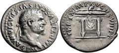 Roman Imperial Titus, 79-81. Denarius (Silver, 19 mm, 2.61 g, 6 h), Rome, 1 January-30 June 80. IMP TITVS CAES VESPASIAN AVG P M Laureate head of Titus to right. Rev. TR P IX IMP XV COS VIII P P Winge
