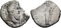 Roman Imperial Pertinax, 193. Denarius (Silver, 17 mm, 1.21 g, 12 h), Rome. IMP CAES P HELV [PERTIN] AVG Laureate head of Pertinax to right. Rev. AEQVIT [AVG TR P COS II] Aequitas standing front, head