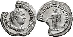Roman Imperial Balbinus, 238. Denarius (Silver, 20 mm, 1.66 g, 6 h), Rome, circa April-June 238. IMP C D [CAE]L BALBINVS AVG Laureate, draped and cuirassed bust of Balbinus to right. Rev. [PR]OVIDENTI