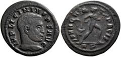 The Ramskold Collection, Part III Licinius I, 308-324. Half Follis (Bronze, 18 mm, 1.81 g, 12 h), Rome, 313. IMP LICINIVS P F AVG Bare head of Licinius I to right. Rev. FVNDA-T PACIS / R P Mars advanc
