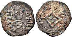 The Dr. S. Coffman Collection of Axumite Coins, Part II Hethasas/Hataza, circa 610s-630s. Argyros (Billon, 16 mm, 1.05 g, 12 h), after 630 (?). ነገሠ-ሐተዘ ('ngshtz' = 'King Hataza' in Ge'ez) Draped bust 