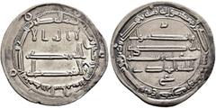 Early Medieval & Islamic ISLAMIC, 'Abbasid Caliphate. al-Hadi, AH 169-170 / AD 785-786. Dirham (Silver, 24 mm, 2.96 g, 3 h), Madinat al-Salam, AH 169 = 785/6. ‘lā ilāha illā / Allāh waḥdahū / lā sharī