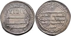 Early Medieval & Islamic ISLAMIC, 'Abbasid Caliphate. temp. Al-Rashid, AH 170-193 / AD 786-809. Dirham (Silver, 25 mm, 3.00 g, 11 h), al-Muhammadiya, AH 180 = 796/7. ‘lā ilāha illā / Allāh waḥdahū / l