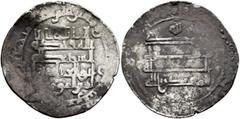Early Medieval & Islamic ISLAMIC, 'Abbasid Caliphate. Al-Muqtadir, second reign, AH 296-317 / AD 908-929. Dirham (Silver, 24 mm, 2.89 g, 3 h), Raʾs al-ʿAyn, AH 298 = 910/1. Citing his son, Abuʾl-ʿAbba