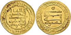 Early Medieval & Islamic ISLAMIC, 'Abbasid Caliphate. Al-Muqtadir, second reign, AH 296-317 / AD 908-929. Dinar (Gold, 25 mm, 4.23 g, 11 h), Misr, AH 306 = 918/9. Citing his son and heir Abu’l-ʿAbbas,
