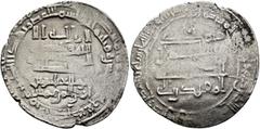 Early Medieval & Islamic ISLAMIC, 'Abbasid Caliphate. Al-Muqtadir, second reign, AH 296-317 / AD 908-929. Dirham (Silver, 27 mm, 4.02 g, 6 h), Madinat al-Salam, AH 31x. Citing his son, Abuʾl-ʿAbbas, a