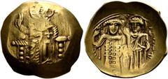 Byzantine John III Ducas (Vatatzes), emperor of Nicaea, 1222-1254. Hyperpyron (Gold, 24 mm, 4.00 g, 6 h), Magnesia, 1232-1254(?). [IC] - X[C] Christ, nimbate, seated facing on throne, wearing tunic an