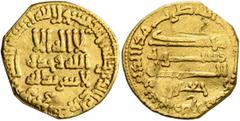 Early Medieval & Islamic ISLAMIC, 'Abbasid Caliphate. temp. Al-Rashid, AH 170-193 / AD 786-809. Dinar (Gold, 18 mm, 3.81 g, 12 h), [Misr], AH 184 = 800/1. ‘lā ilāha illā / Allāh waḥdahū / lā sharīka l