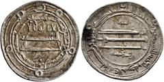 Early Medieval & Islamic ISLAMIC, 'Abbasid Caliphate. temp. Al-Ma'mun, AH 193-218 / AD 809-833. Dirham (Silver, 23 mm, 2.89 g, 9 h), Isbahan (Isfahan), AH 197 = 812/3. ‘lā ilāha illā / Allāh waḥdahū /