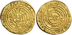 Early Medieval & Islamic ISLAMIC, Ayyubids. Egypt. al-Nasir I Salah al-Din Yusuf (Saladin), AH 564-589 / AD 1169-1193. Dinar (Gold, 20 mm, 5.72 g, 6 h), al-Qahira (Cairo), AH 579 = 1183/4. Citing the 